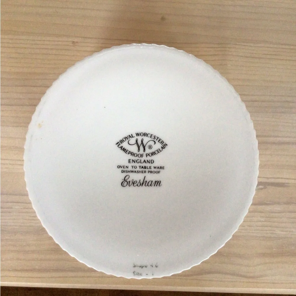 Royal Worcester Evesham Soufflé Dish Egg Coddlers Baking Porcelain Oven …